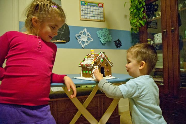 Visit the John C. Hart Memorial Library Saturday to learn how to create a gingerbread house. 