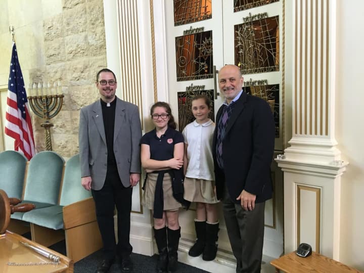 These Chapel School sisters served as &quot;Pastors for the Day&quot; at Village Lutheran Church in Bronxville.