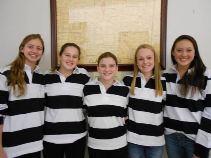From left: Kate Douglass, Madison Hartigan, Jennifer Bell, Lucy Bischof and Jane Bryce.