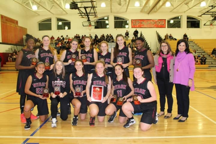 The Nyack girls basketball team (pictured) emerged victorious at the 24th Annual Howard Godwin Sleepy Hollow Holiday Basketball Tournament. 