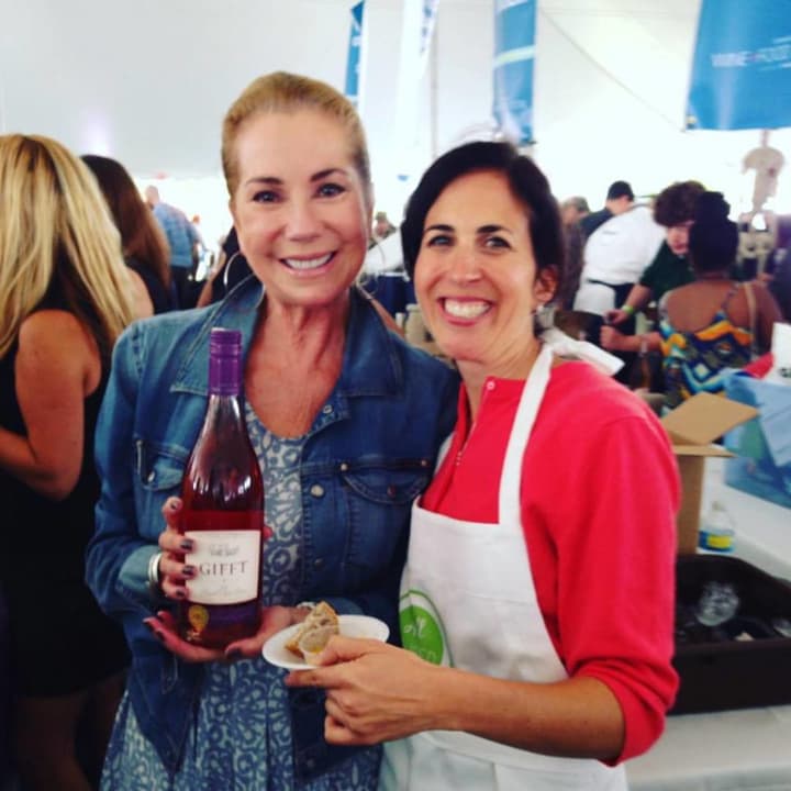 All Souped Up&#x27;s Marissa Latshaw with Kathie Lee Gifford at The Greenwich WINE + FOOD Festival.