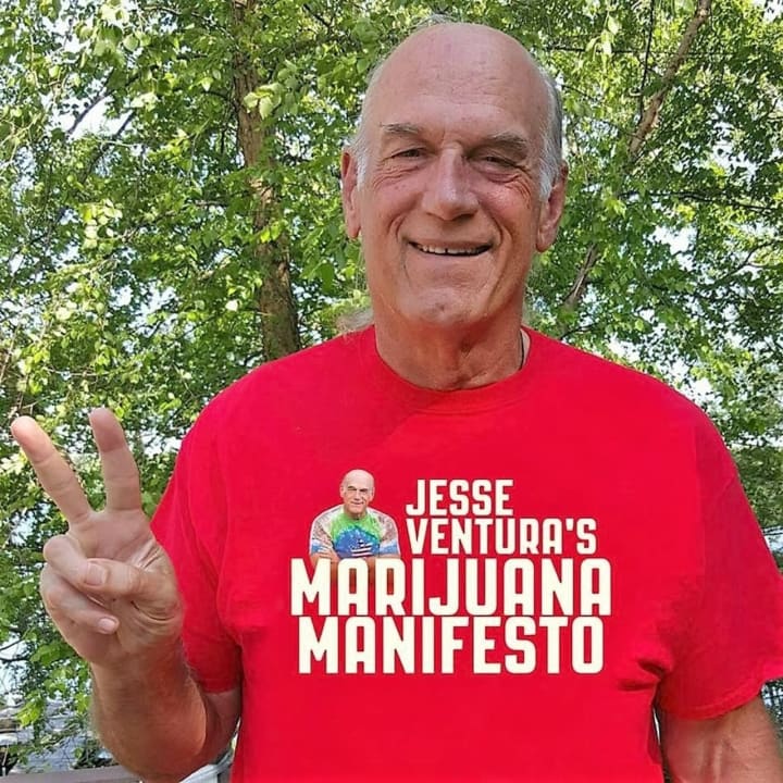 Jesse Ventura is promoting a new book, &quot;Jesse Ventura&#x27;s Marijuana Manifesto.&quot;
