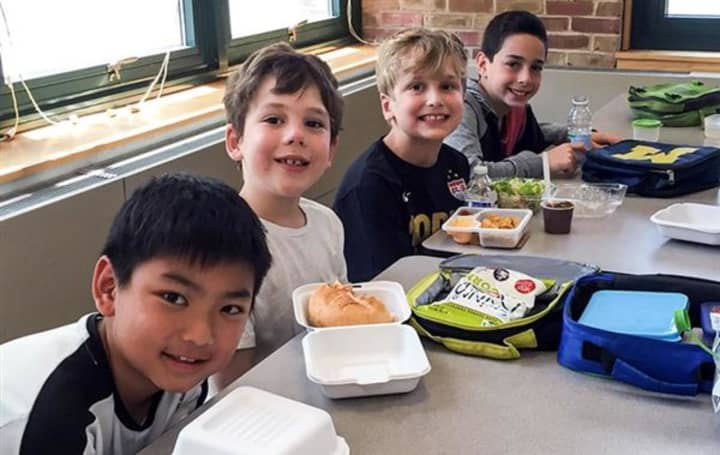 Heathcote Elementary School students enjoy several &quot;Mix-it-Up Buddy Lunches&quot; in Scarsdale each year.