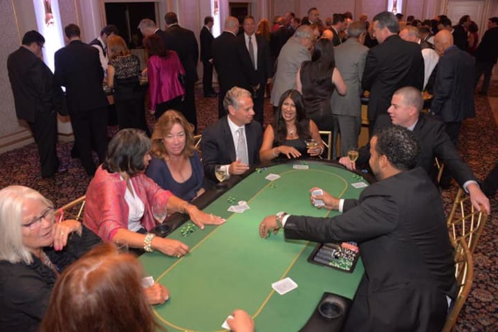 Guests enjoyed gambling at the gala.
