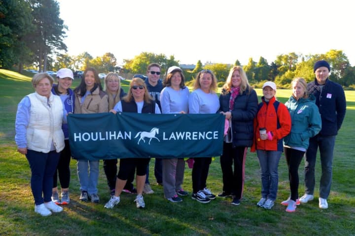 The Houlihan Lawrence team raised more than $88,000 through their participation in Westchester&#x27;s Making Strides Against Breast Cancer walk. 