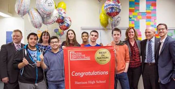 Harrison High School students landed a national prize for innovation in this year&#x27;s App Challenge sponsored by Verizon. Only nine schools were winners nationwide.