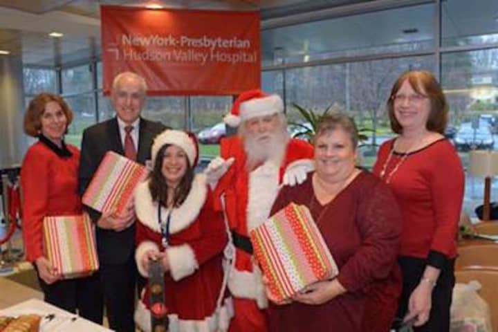 New York Presbyterian/Hudson Valley Hospital employees raise funds each year to provide gifts for their patients and their families.