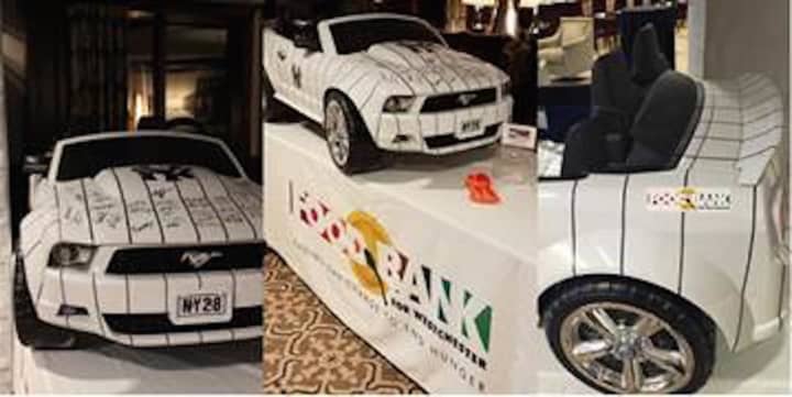 An autographed New York Yankees&#x27; electric &quot;ride on&quot; car is being raffled off on Tuesday, Feb. 28, to raise money for Food Bank for Westchester.
