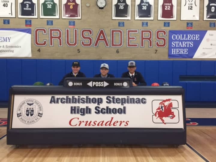 Archbishop Stepinac&#x27;s college baseball prospects Tim O&#x27;Connor,  Mattingly Simaan and Jaiden Bonet have announce their college choices.