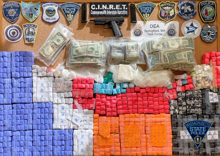 A multi-agency police task force seized cocaine, fentanyl packaged to look like heroin, more than $100,000 in cash, guns, and cars in Springfield over a month of raids, authorities said.
