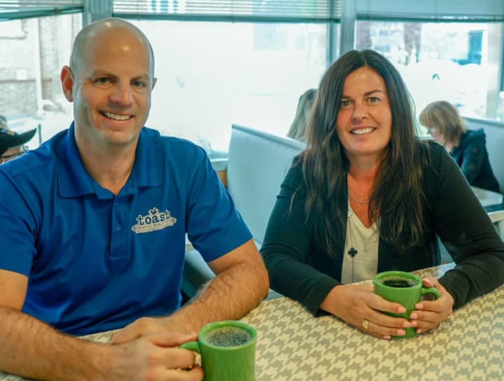 Adam Torine and Amy Russo of Toast City Diner