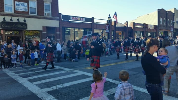 Harrison residents showed support for their town at the annual &quot;It&#x27;s Great to Live in Harrison&quot; parade.