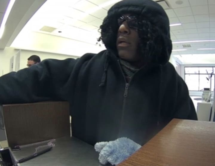 The Fairfield Police Department has released surveillance photos of the bank robbery suspect.
