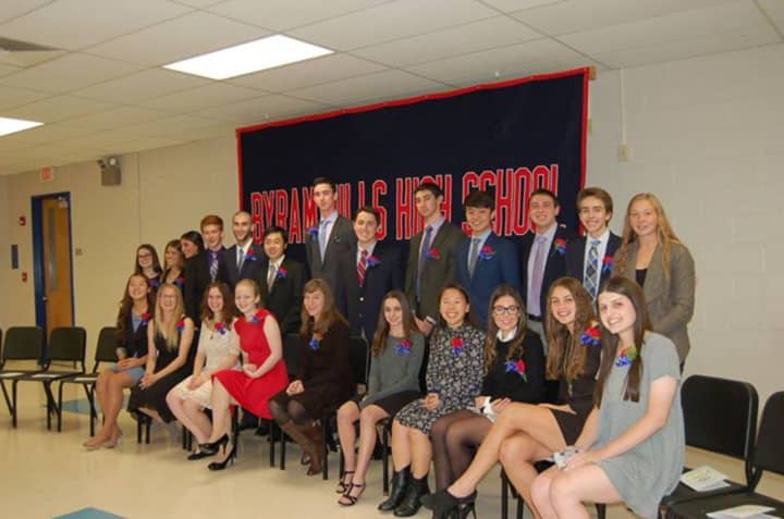 Byram Hills High School&#x27;s newest members of the Cum Laude Society.