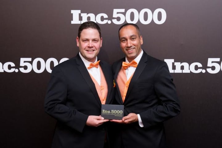 Nick Simard, left, vice president and chief marketing officer, and Ronnie Ram, president and CEO of Inspiria Media.