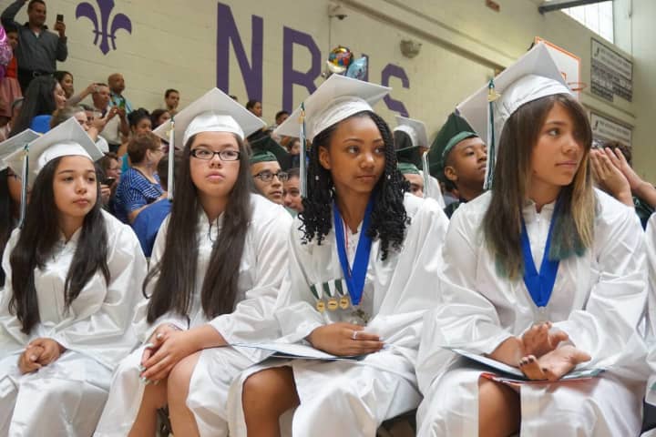 The eighth-grade class at Isaac E. Young recently held its graduation.