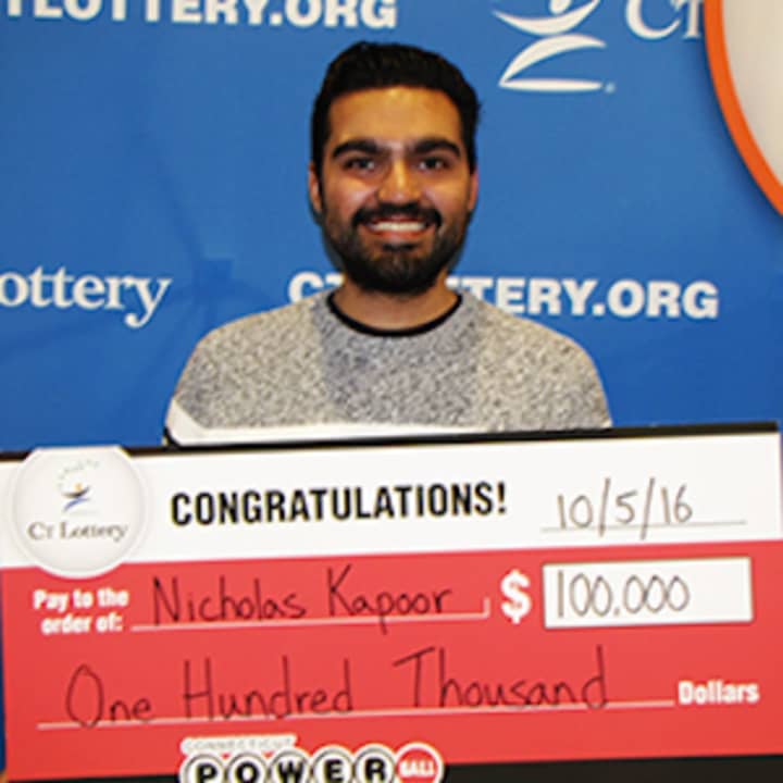 Math professor Nicholas Kapoor of Monroe wins $100,000 in Powerball.