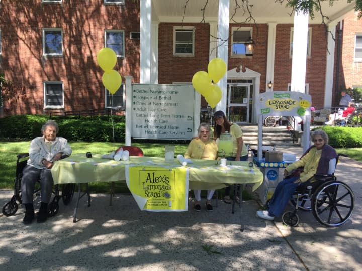 Seniors at Bethel Nursing Home raised money for childhood cancer with Alex&#x27;s Lemonade Stand.