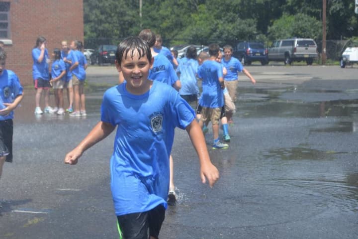 Young Mahwah residents run around during a program operated by the Mahwah Municipal Alliance.
