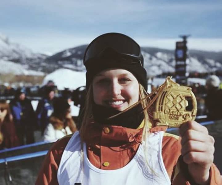 Julia Marino of Westport won a gold medal Saturday at the X Games in Aspen, Colo.