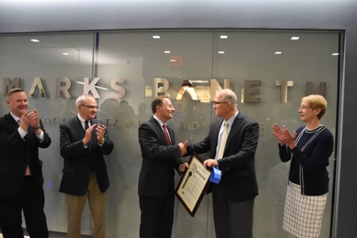 Westchester County Executive Robert Astorino recently helped lead staffers at Marks Paneth LLP open a 20,000-square-foot facility in Purchase.