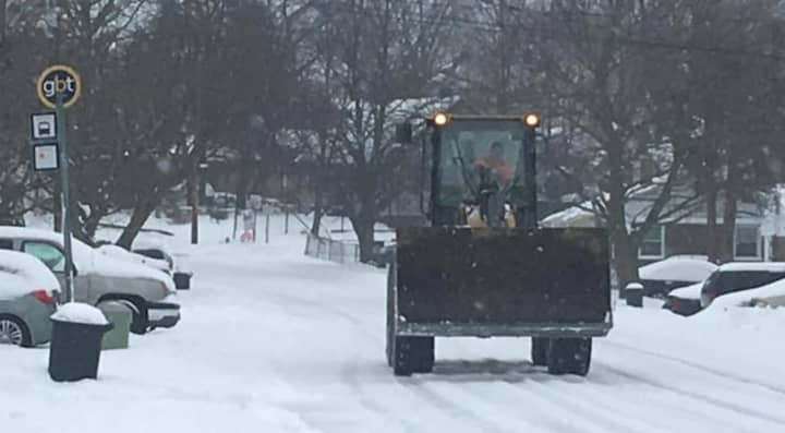 Stratford calls in the heavy equipment to help with snow-removal during Tuesday&#x27;s blizzard — or was it just a snowstorm?