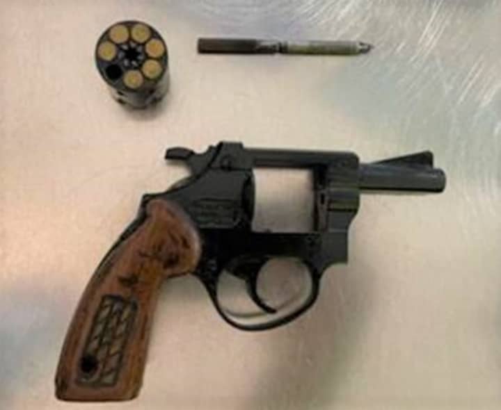 The .22 caliber revolver loaded with six bullets ceased by TSA