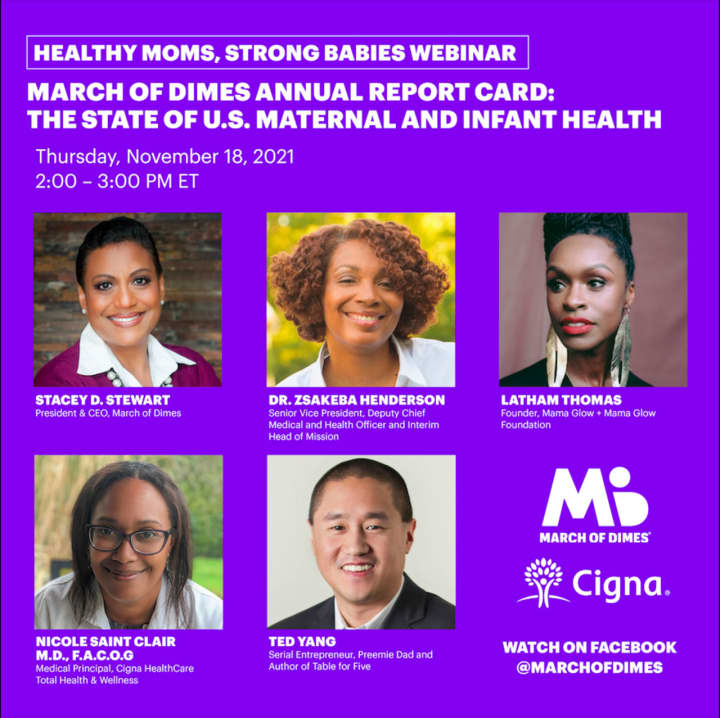 You can catch the webinar &quot;Healthy Moms, Strong Babies&quot; live at facebook.com/marchofdimes.