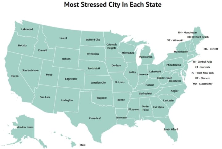 This city is the most stressed city in Connecticut, according to new rankings