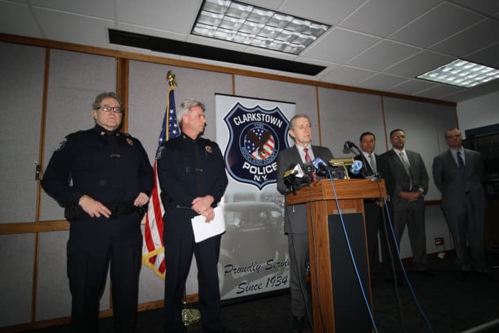 Clarkstown Police at a Tuesday afternoon press conference.
