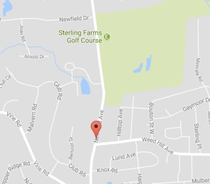 A section of Newfield Avenue in Stamford is closed due to an accident that took out a utility pole