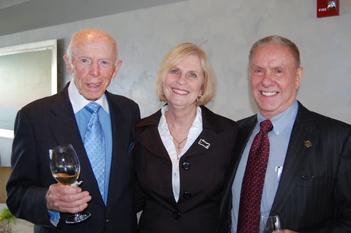 Fieldhome&#x27;s Fred Rossetter, left,  with vice president Ian Smith and director Judith Madden  