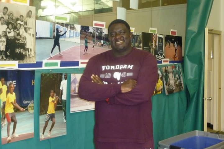 Joseph Oyebog will host a fundraiser Saturday in Norwalk to support his tennis academy in Cameroon.