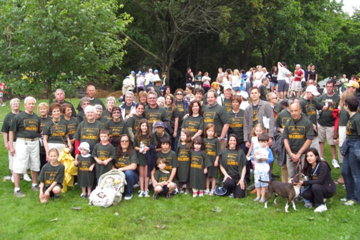 The Remembering Billy Monti Team at a previous Westchester Walk to Defeat ALS. This year&#x27;s walk will be held June 23 at Manhattanville College in Harrison.