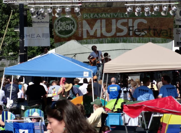 The Pleasantville Music Festival starts at noon.