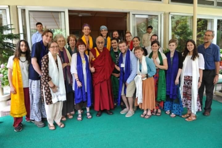 Students from Purchase College in Harrison were granted a private audience with the Dalai Lama, the spiritual leader of Tibet, while studying in India.