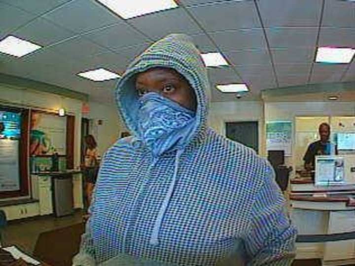 Stamford Police are looking for this woman, who robbed First County Bank in Glenbrook on Monday morning. 