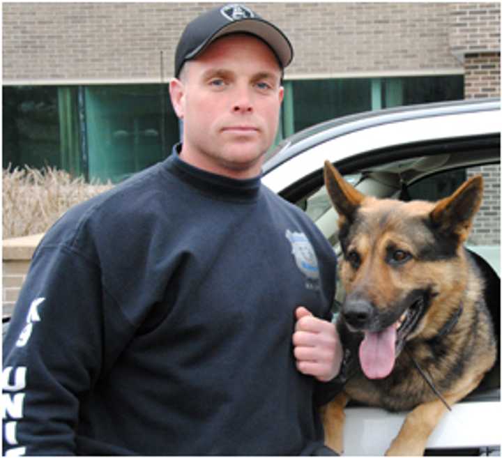 Officer Seth O&#x27;Brien and his K-9 partner, Cooper, patrol Stamford&#x27;s streets during the midnight shift, tracking illegal drugs. 