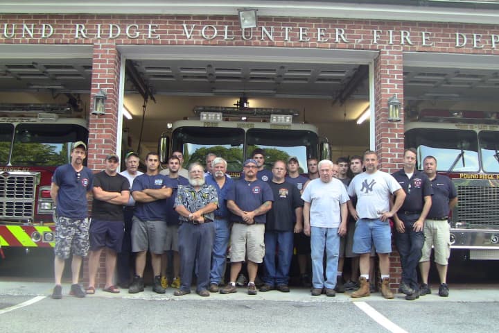 The all-volunteer Pound Ridge Fire Department stands ready to help town residents.