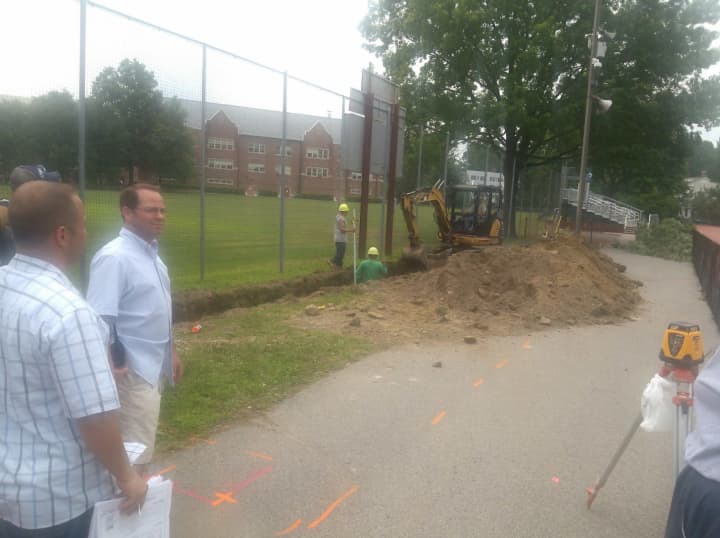 Work is ongoing at the Bronxville School District.