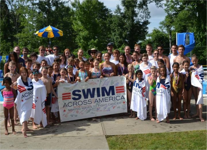 More than 80 Chappaqua Swim &amp; Tennis Club swimmers helped raise funds to fight cancer for Swim Across America.