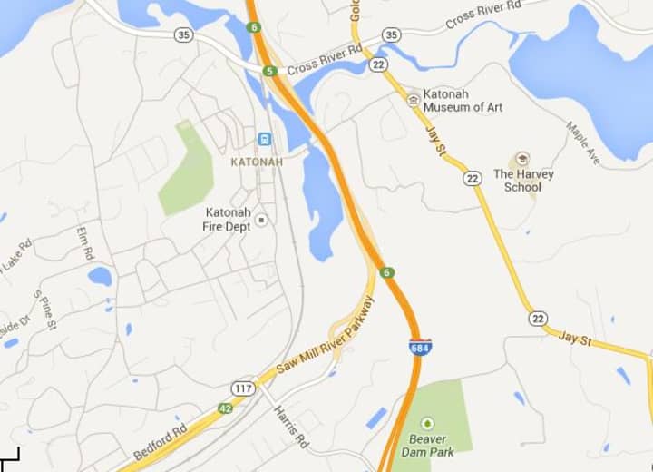 A dump truck overturned on Interstate 684 in Katonah Monday morning, state police said. 