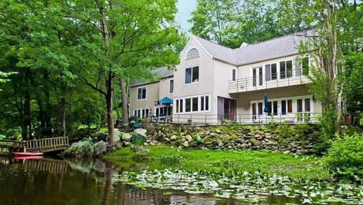 This home at 249 Newtown Turnpike in Wilton is being listed by Higgins Group for $899,000.
