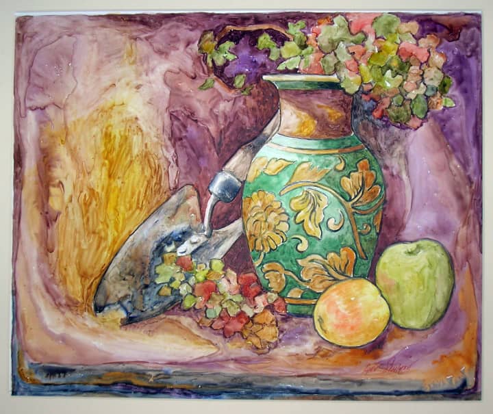 Somers artist Lynn Shulman&#x27;s work will be on display throughout August at the Somers Library. 