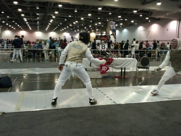 Purdys teenager Tyler Marcos recently placed sixth out of more than 200 competitors in a national fencing competition. 