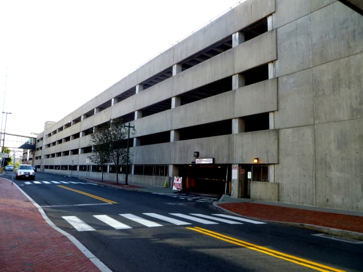 Construction work will occur at Station Place and Washington Boulevard in Stamford between 9:30 a.m. and 3 p.m. weekdays. 