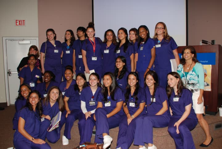 This year&#x27;s graduating class from the Richard P. Biondi Nurse Apprentice Program at White Plains Hospital.