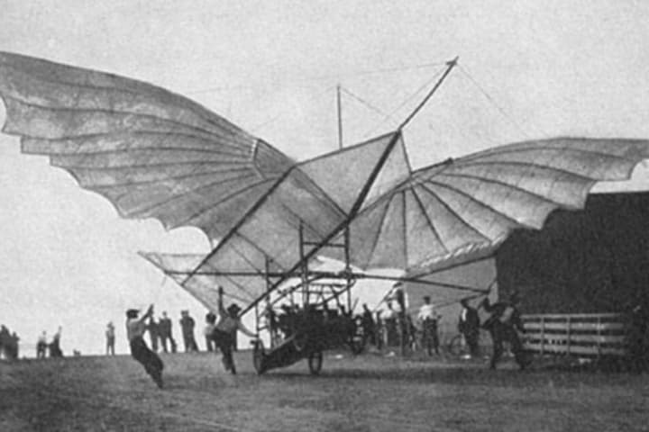 Gustave Whitehead&#x27;s Albatros is credited with the first manned flight more than two years before the Wright brothers. 