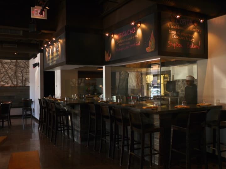 The ceviche and anticuchos bar looks into the kitchen at Fairfield&#x27;s newest restaurant Baro off the Post Road, and lets patrons watch as food gets made. 