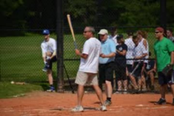 The charity softball game featuring firefighters from Pound Ridge, Bedford and Katonah raised more than $5,000 for the Westchester Burn Center in Valhalla. 